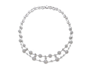 Kazanjian Constellation Diamond Necklace, in 18K White Gold