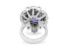 Load image into Gallery viewer, Kazanjian Purple Sapphire, 9.70 carats, &amp; Diamond Ring in Platinum
