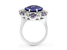 Load image into Gallery viewer, Kazanjian Purple Sapphire, 9.70 carats, &amp; Diamond Ring in Platinum
