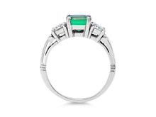 Load image into Gallery viewer, Kazanjian Emerald, 1.21 Carats, &amp; Diamond Ring in Platinum
