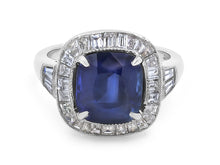 Load image into Gallery viewer, Kazanjian Sapphire, 6.20 carats, Ring, in Platinum &amp; 18K Yellow Gold
