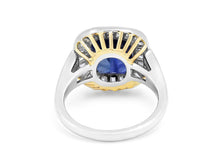 Load image into Gallery viewer, Kazanjian Sapphire, 6.20 carats, Ring, in Platinum &amp; 18K Yellow Gold
