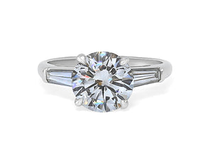 Kazanjian Round Brilliant Diamond, 2.06 carats, Ring in Platinum