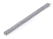 Flexible Link Diamond Bracelet, in Platinum