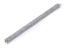 Load image into Gallery viewer, Kazanjian Flexible Link Diamond Bracelet, in Platinum
