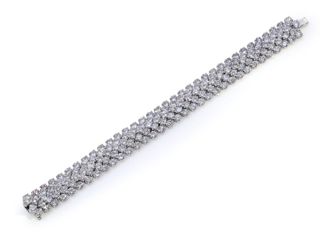 Kazanjian Flexible Link Diamond Bracelet, in Platinum