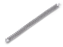 Load image into Gallery viewer, Kazanjian Flexible Link Diamond Bracelet, in Platinum
