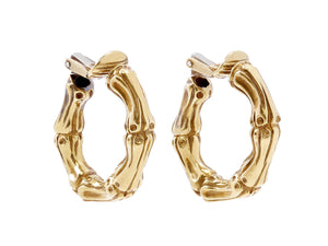 Bamboo Hoop Earrings in 18K Yellow Gold by Tiffany & Co.