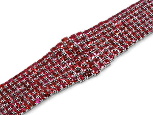 Kazanjian Ruby Bracelet & Earrings Set in Platinum