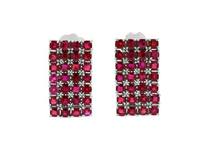 Kazanjian Ruby Bracelet & Earrings Set in Platinum