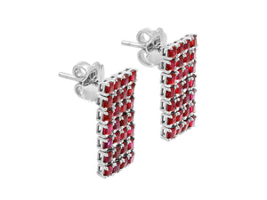 Kazanjian Ruby Bracelet & Earrings Set in Platinum