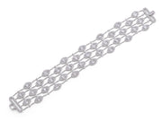 White Sapphire & Diamond Bracelet