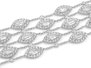 Kazanjian White Sapphire & Diamond Bracelet