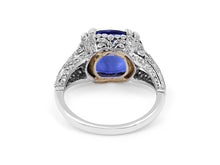 Load image into Gallery viewer, Kazanjian Sapphire, 12.80 carats, &amp; Diamond Ring in Platinum
