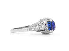 Load image into Gallery viewer, Kazanjian Sapphire, 12.80 carats, &amp; Diamond Ring in Platinum
