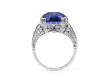 Load image into Gallery viewer, Kazanjian Sapphire, 12.80 carats, &amp; Diamond Ring in Platinum
