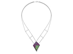 Kazanjian Ruby Zoisite Necklace in 14K White Gold