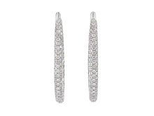 Load image into Gallery viewer, Kazanjian Diamond, 5.03 carats, Hoop Earrings in 18K White Gold
