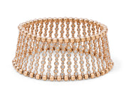 Bezel Set Diamond Bracelet in 18K Rose Gold