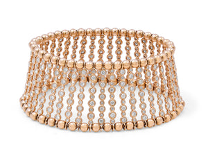 Kazanjian Bezel Set Diamond Bracelet in 18K Rose Gold