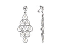 Load image into Gallery viewer, Kazanjian Diamond Chandelier Earrings in 18K White Gold
