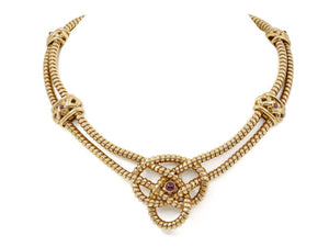 Knot Necklace in 18K Yellow Gold by Verdura