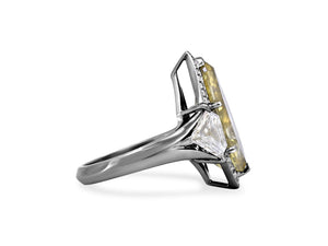 Kazanjian Kite Step-Cut Diamond, 7.94 carats, in Platinum with Black Rhodium