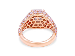 Kazanjian Gray Diamond, 3.00 cts, & Pink Diamond Ring in 18K Rose Gold