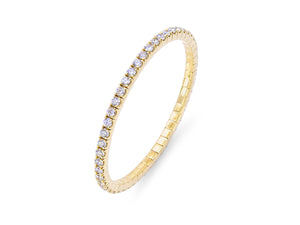 Kazanjian Stretchable Diamond Bracelet, 7.25 carats, in 18K Yellow Gold
