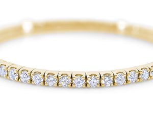 Kazanjian Stretchable Diamond Bracelet, 7.25 carats, in 18K Yellow Gold
