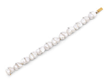 Load image into Gallery viewer, Freshwater Pearl &amp; Diamond Bracelet in 18K Yellow Gold by Ruser
