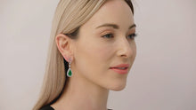 Load and play video in Gallery viewer, Kazanjian Jade Earrings in 18K White Gold
