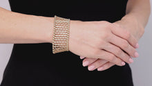 Load and play video in Gallery viewer, Kazanjian Bezel Set Diamond Bracelet in 18K Rose Gold
