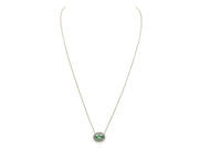 Demantoid Garnet Pendant Necklace, in 18K Yellow Gold