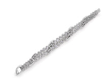 Load image into Gallery viewer, Kazanjian Pear Cut &amp; Baguette Diamond Bracelet, in Platinum
