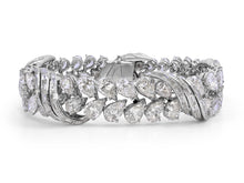Load image into Gallery viewer, Kazanjian Pear Cut &amp; Baguette Diamond Bracelet, in Platinum
