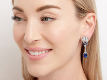 Load image into Gallery viewer, Kazanjian Madagascar Sapphire Earrings in Platinum
