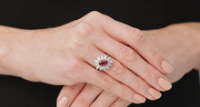 Load and play video in Gallery viewer, Kazanjian Oval Ruby, 2.43 carats, and Diamond Ring in Platinum &amp; 18K Yellow Gold
