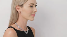 Load and play video in Gallery viewer, Kazanjian Diamond Leaf Motif Necklace in 18K White Gold
